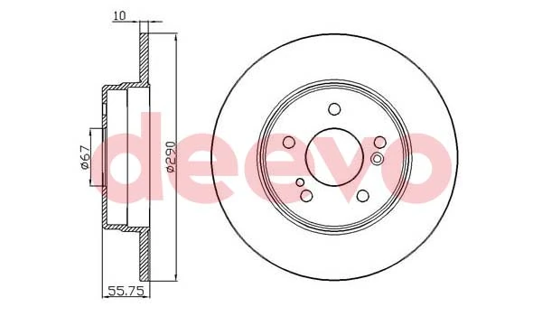 DEEVO féktárcsa - BD31940 - TothCarparts