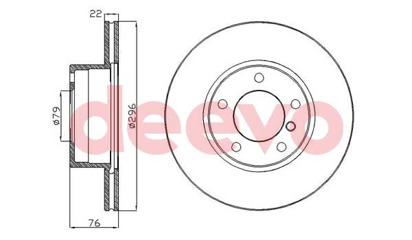 DEEVO féktárcsa - BD32360 - TothCarparts