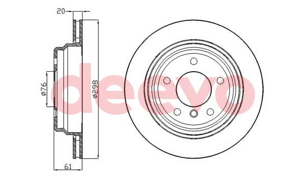 DEEVO féktárcsa - BD32880 - TothCarparts