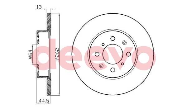 DEEVO féktárcsa - BD33020 - TothCarparts