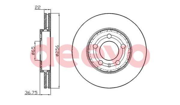 DEEVO féktárcsa - BD33080 - TothCarparts