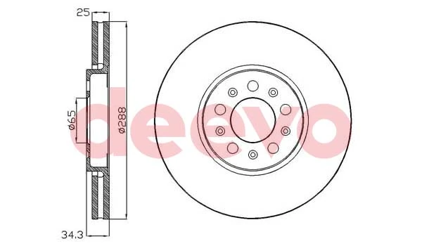 DEEVO féktárcsa - BD33100 - TothCarparts