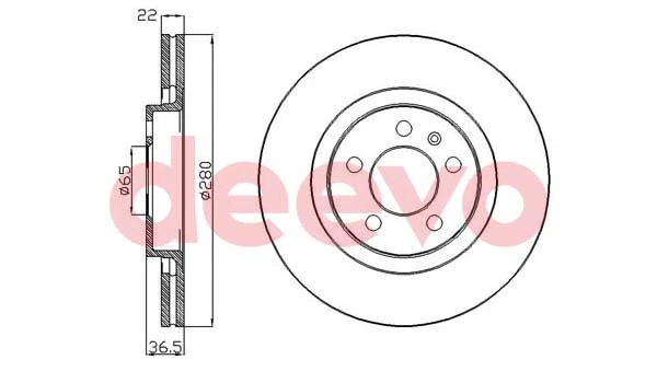 DEEVO féktárcsa - BD33120 - TothCarparts