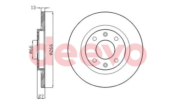 DEEVO féktárcsa - BD33300 - TothCarparts