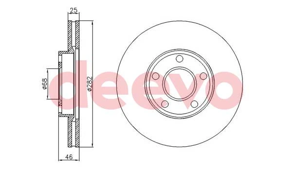 DEEVO féktárcsa - BD33600 - TothCarparts