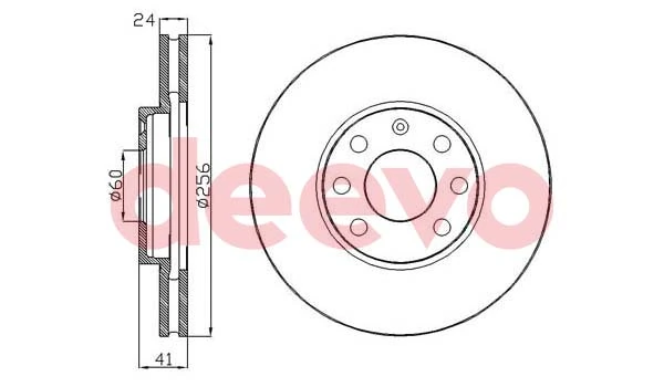 DEEVO féktárcsa - BD33820 - TothCarparts