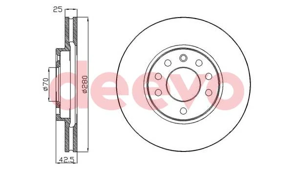 DEEVO féktárcsa - BD33840 - TothCarparts