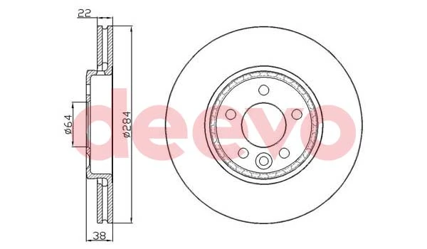 DEEVO féktárcsa - BD34420 - TothCarparts