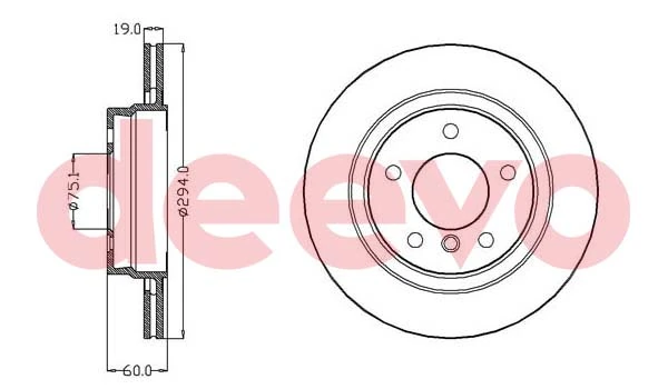 DEEVO féktárcsa - BD34620 - TothCarparts