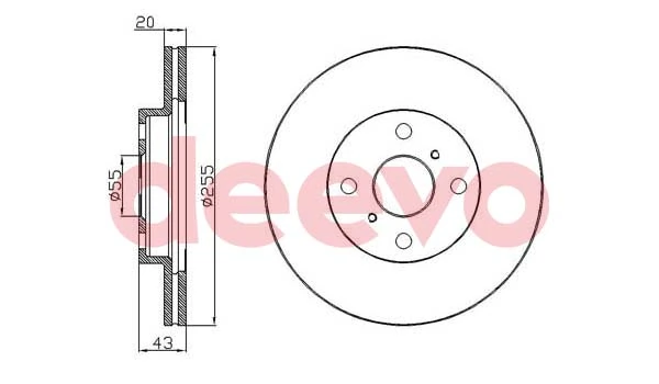 DEEVO féktárcsa - BD34940 - TothCarparts