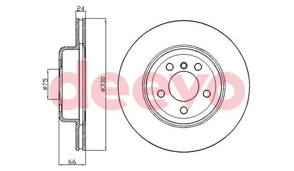 DEEVO féktárcsa - BD35760 - TothCarparts