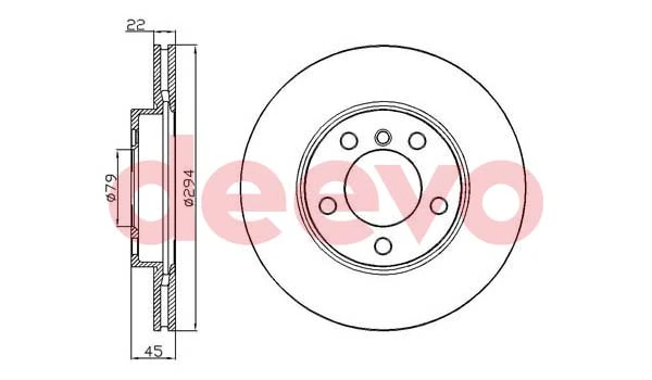 DEEVO féktárcsa - BD35860 - TothCarparts