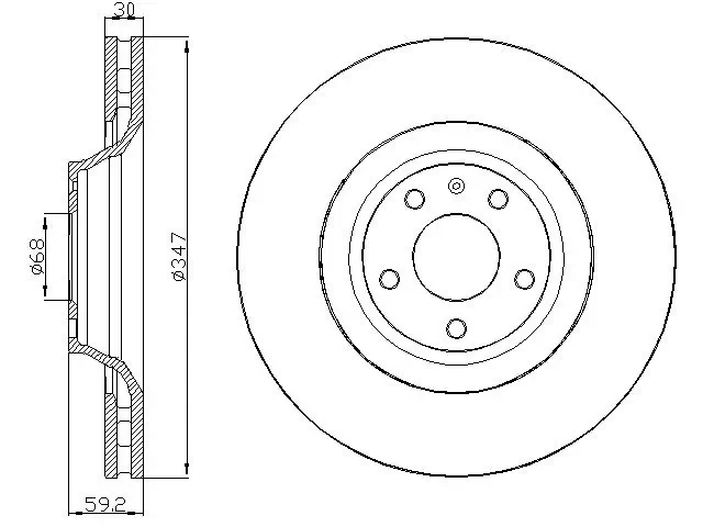 DEEVO féktárcsa - BD37080 - TothCarparts