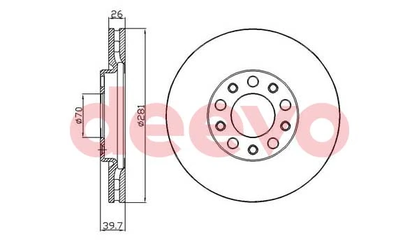 DEEVO féktárcsa - BD37200 - TothCarparts