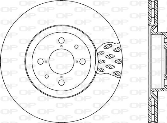 OPEN PARTS féktárcsa - BDA1016.20 - TothCarparts