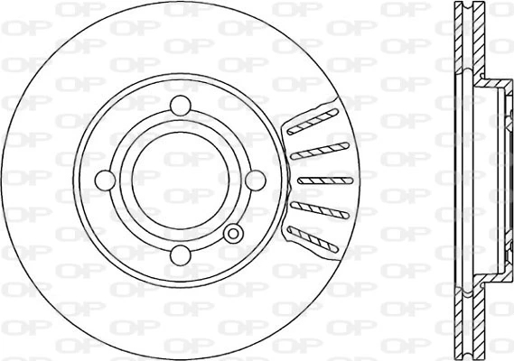 OPEN PARTS féktárcsa - BDA1027.20 - TothCarparts