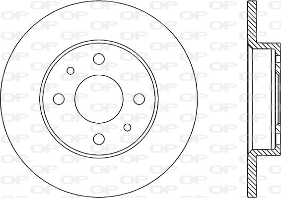 OPEN PARTS féktárcsa - BDA1144.10 - TothCarparts