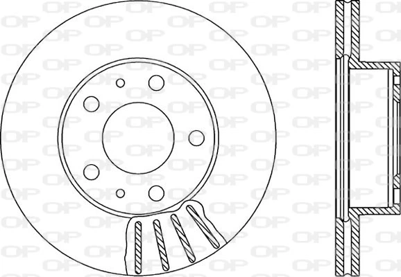 OPEN PARTS féktárcsa - BDA1151.20 - TothCarparts