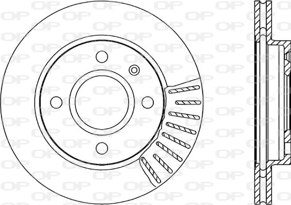 OPEN PARTS féktárcsa - BDA1176.20 - TothCarparts