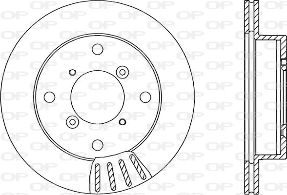 OPEN PARTS féktárcsa - BDA1505.20 - TothCarparts