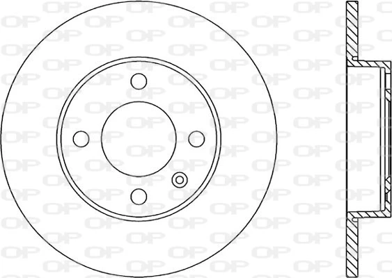 OPEN PARTS féktárcsa - BDA1573.10 - TothCarparts