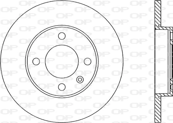OPEN PARTS féktárcsa - BDA1574.10 - TothCarparts