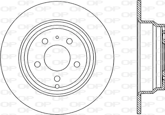 OPEN PARTS féktárcsa - BDA1616.10 - TothCarparts