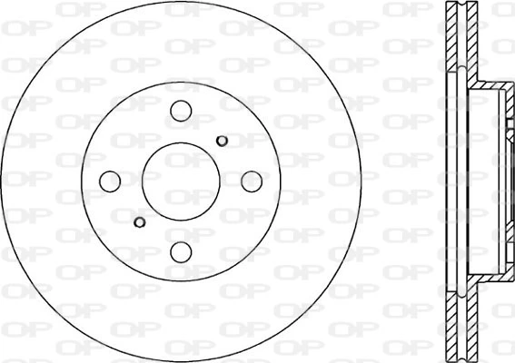OPEN PARTS féktárcsa - BDA1640.20 - TothCarparts