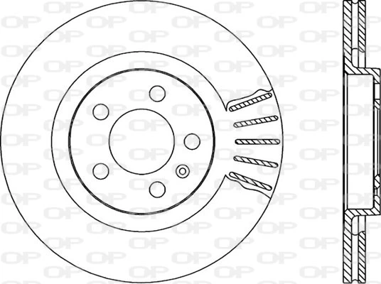 OPEN PARTS féktárcsa - BDA1666.20 - TothCarparts