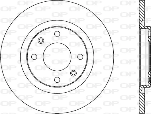 OPEN PARTS féktárcsa - BDA1717.10 - TothCarparts