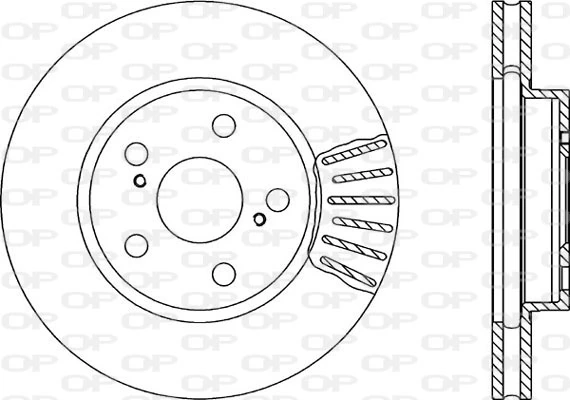 OPEN PARTS féktárcsa - BDA1725.20 - TothCarparts