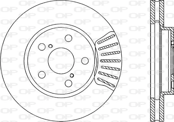 OPEN PARTS féktárcsa - BDA1727.20 - TothCarparts