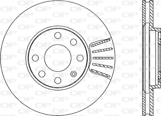 OPEN PARTS féktárcsa - BDA1807.20 - TothCarparts