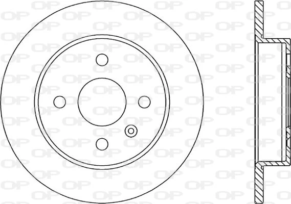 OPEN PARTS féktárcsa - BDA1810.10 - TothCarparts