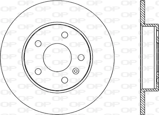 OPEN PARTS féktárcsa - BDA1811.10 - TothCarparts