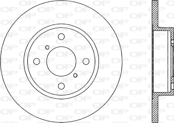 OPEN PARTS féktárcsa - BDA1857.10 - TothCarparts