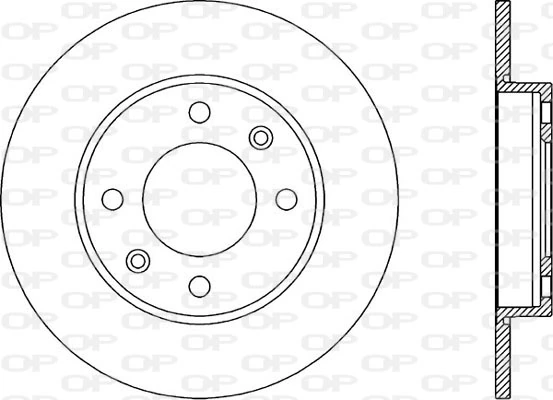 OPEN PARTS féktárcsa - BDA1893.10 - TothCarparts
