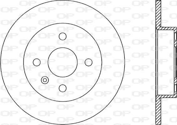 OPEN PARTS féktárcsa - BDA1896.10 - TothCarparts