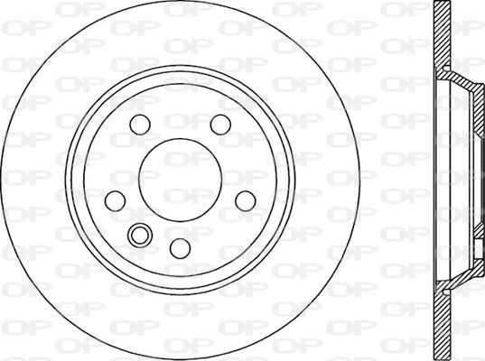 OPEN PARTS féktárcsa - BDA1897.10 - TothCarparts