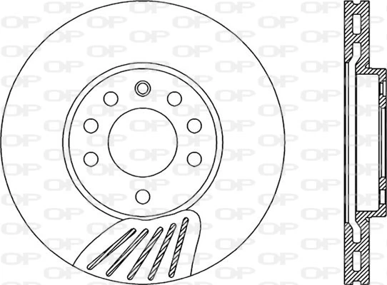 OPEN PARTS féktárcsa - BDA1908.20 - TothCarparts