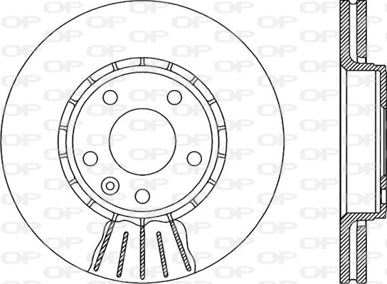 OPEN PARTS féktárcsa - BDA1978.20 - TothCarparts