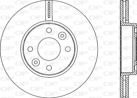 OPEN PARTS féktárcsa - BDA1985.20 - TothCarparts