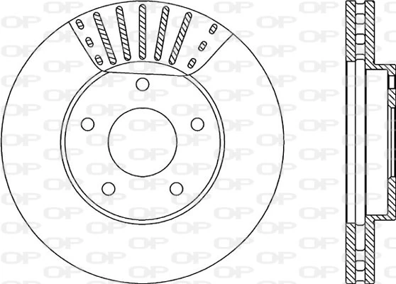 OPEN PARTS féktárcsa - BDA1986.20 - TothCarparts