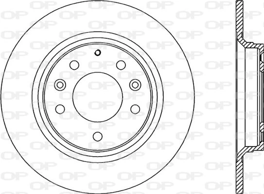 OPEN PARTS féktárcsa - BDA2023.10 - TothCarparts