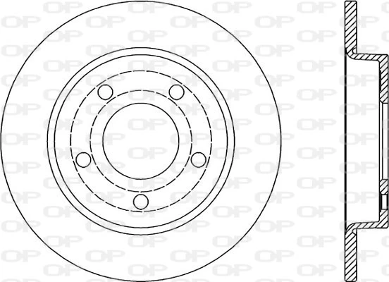 OPEN PARTS féktárcsa - BDA2024.10 - TothCarparts