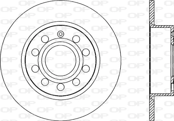OPEN PARTS féktárcsa - BDA2028.10 - TothCarparts