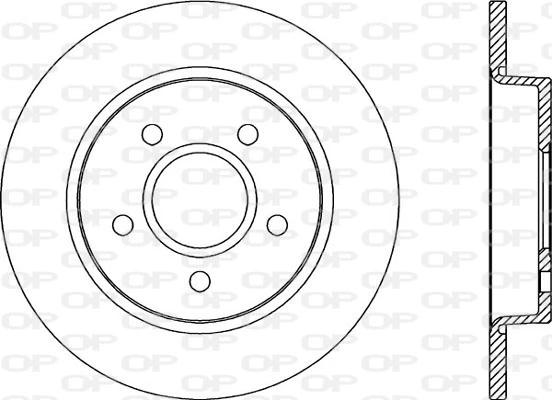 OPEN PARTS féktárcsa - BDA2041.10 - TothCarparts