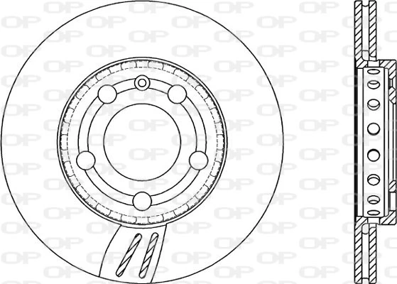 OPEN PARTS féktárcsa - BDA2066.20 - TothCarparts