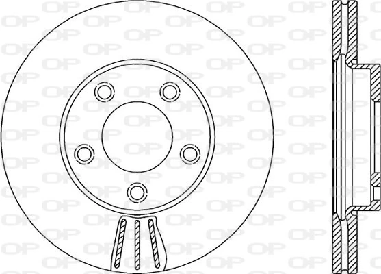 OPEN PARTS féktárcsa - BDA2142.20 - TothCarparts