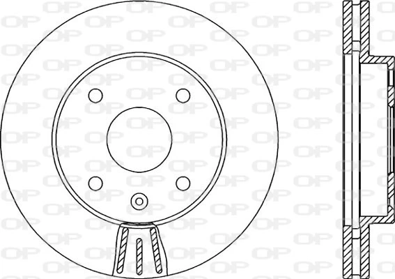 OPEN PARTS féktárcsa - BDA2144.20 - TothCarparts